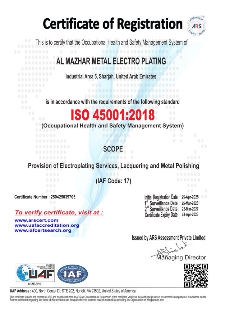 Al Mazhar Metal Electroplating
