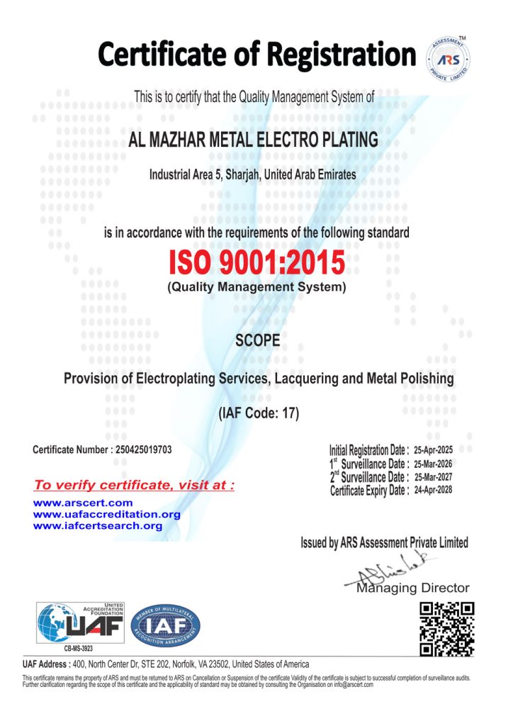 Al Mazhar Metal Electroplating